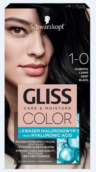 Picture of GLISS COLOR matu krāsa Color 1-0 dziļi melns