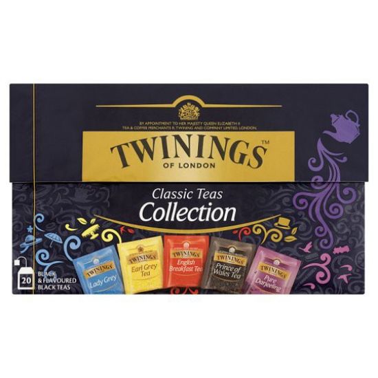 Picture of TWININGS CLASSIC COLLECTION melnā tēja, 20TM