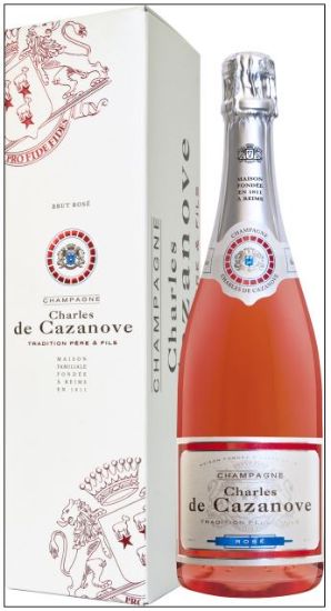 Picture of CHARLES DE CAZANOVE Rosé Brut šampanietis 0,75l, 12%