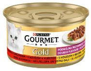 Attēls GOURMET GOLD DUO konservs kaķiem (liellops/vista) 85g
