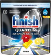Attēls FINISH Quantum Ultimate Lemon mazgāšanas automātiem 30gab