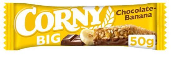 Picture of CORNY BIG šokolādes-banānu musli batoniņš, 50g