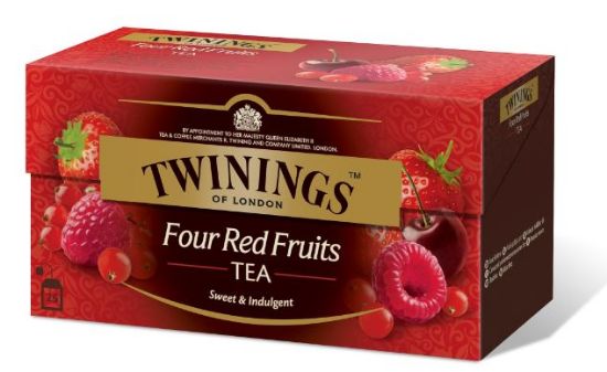 Picture of TWININGS 4 RED FRUIT melnā tēja, 25TM