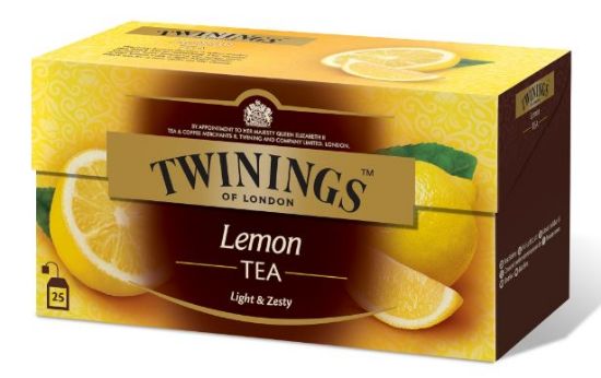 Picture of TWININGS melnā tēja ar citronu 25TM