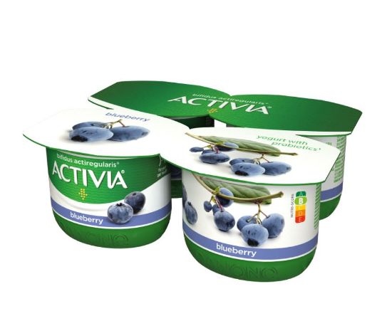 Picture of (IZPARDOŠANA) ACTIVIA jogurts ar mellenēm un bifido baktērijām ActiRegularis 4*120g