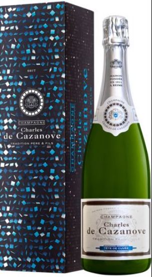 Picture of CHAMPAGNE CHARLES DE CAZANOVE Tradition Pere & Fils šampanietis kastē 0,75l, 12%