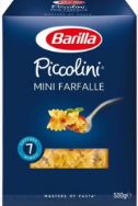 Attēls BARILLA MINI FARFALLE-PICCOLINI pasta, 500g