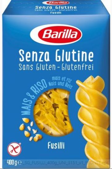 Picture of BARILLA FUSILLI pasta, bez lipekļa, 400g