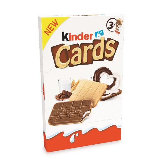 Picture of KINDER CARDS cepums ar piena un kakao krēmu 2x3, 76,8g