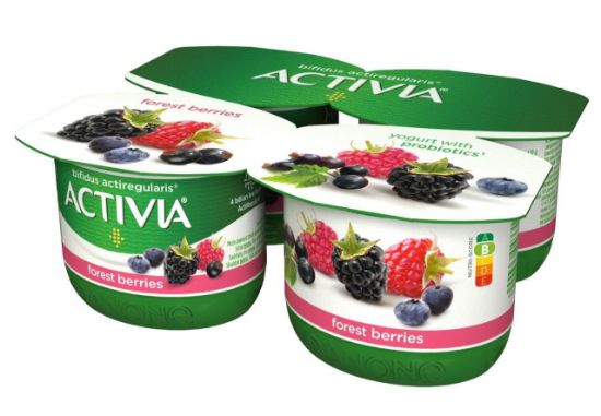 Picture of (IZPARDOŠANA) ACTIVIA jogurts ar meža ogām un ActiRegularis, 4x120g
