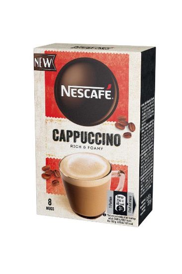 Picture of NESCAFE Cappuccino šķīstošās kafijas dzēriens (8x15g), 120g