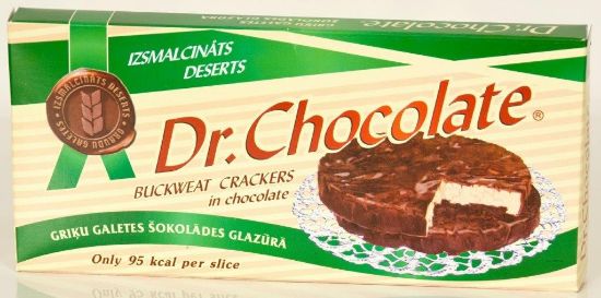 Picture of DR. CHOCOLATE Galetes griķu šokolādes glazūrā, 48g