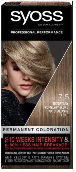 Picture of SYOSS Color matu krāsa 7-5 Dabiski pelnu blonds