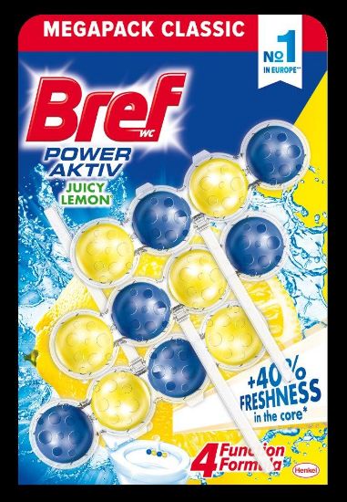Picture of BREF power aktiv lemon tualetes bloks,3x50g
