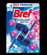 Attēls BREF color aktiv fresh flowers tualetes bloks,2*50g