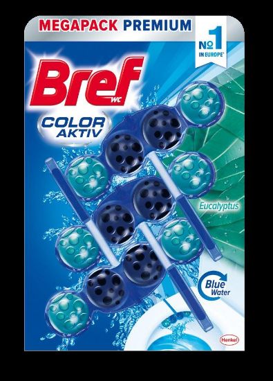 Picture of BREF color water eucaliptus tualetes bloks,3*50g