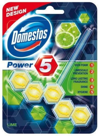 Picture of DOMESTOS POWER 5 tualetes bloks LIME 55g