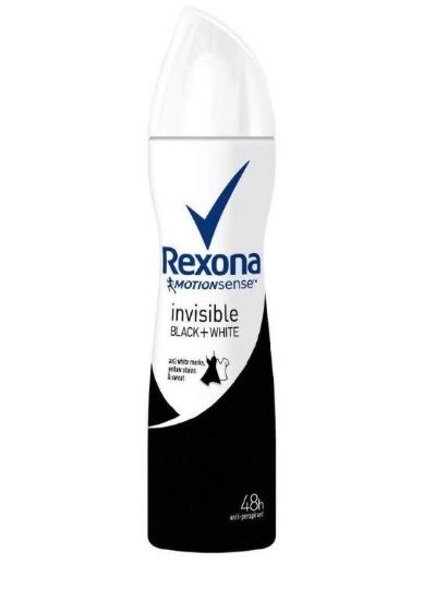 Picture of REXONA Invisible Black&White izsmidzināmais dezodorants sievietēm, 150ml
