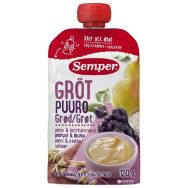 Attēls SEMPER graudu piena putra ar plūmēm un bumbieriem,6m., 120g