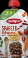 Attēls SEMPER spageti boloņas mērcē, no 6 mēnešiem, 120g