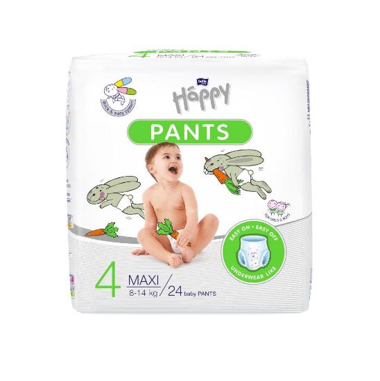 Picture of (IZPARDOŠANA) Happy Pants Maxi (8-14kg) 24gb biksītes, 4izm.