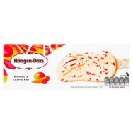 Attēls HAAGEN-DAZS Saldējums ar balto šokolādi, mango un aveņu gabaliņiem, 80ml