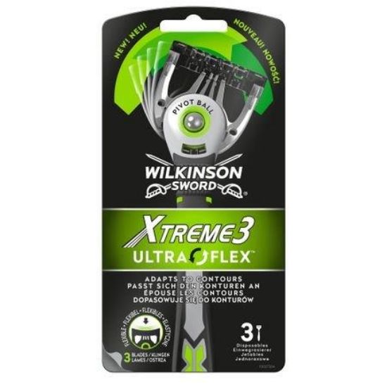 Picture of WILKINSON SWORD Xtreme3 Ultra Flex vienriezējie skuvekļi, 3gab