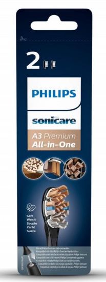 Picture of PHILIPS zobu birstes uzgaļi 2gb Sonicare A3 Premium All-in-One (melni)