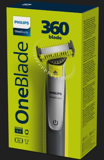 Picture of PHILIPS skuveklis + 1 asm.(face&body) OneBlade 360 QP2830/20