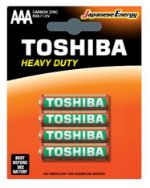 Attēls TOSHIBA cinka baterija AAA(mazais pirkstiņš R3), blister 4gb