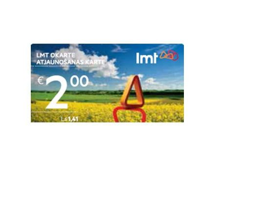 Picture of LMT Karte 2 Eur atjaunošanas karte