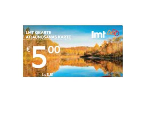Picture of LMT Karte 5 Eur atjaunošanas karte