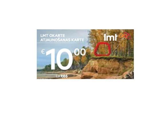 Picture of LMT Karte 10 Eur atjaunošanas karte