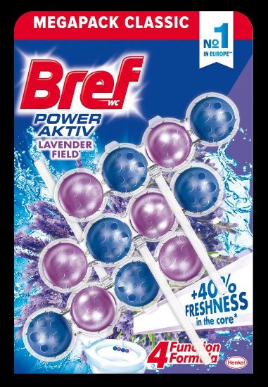 Picture of BREF power aktiv lavender tualetes bloks,3x50g