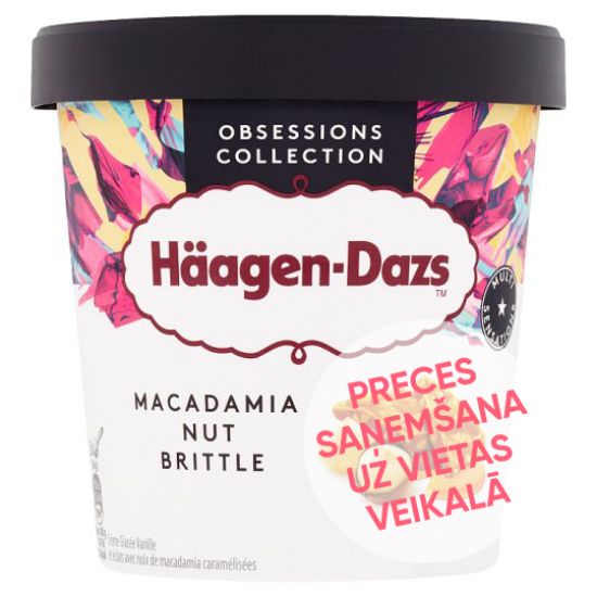 Picture of HAAGEN-DAZS Vaniļas saldā krējuma saldējums ar makadāmijas riekstiem, 460ml