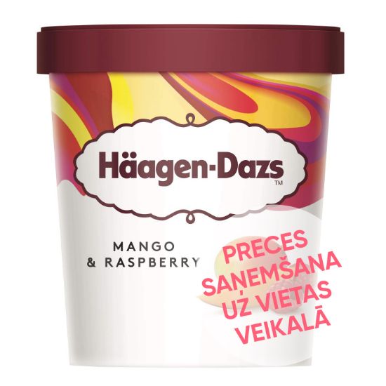 Picture of HAAGEN-DAZS Mango saldējums ar aveņu biezeni, 460ml