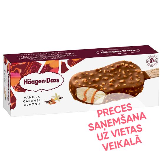 Picture of HAAGEN-DAZS Vaniļas saldējums ar karameļu mērci un mandelēm, 80ml