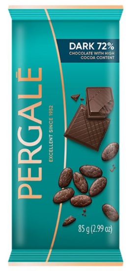 Picture of PERGALE tumšā šokolāde 72%, 85g