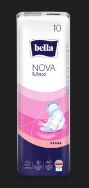 Attēls BELLA Nova Maxi Softiplailt White sieviešu higiēniskās paketes 10gb