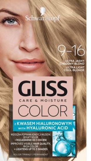 Picture of GLISS COLOR matu krāsa 9-16 Īpaši gaišs, vēsi blonds