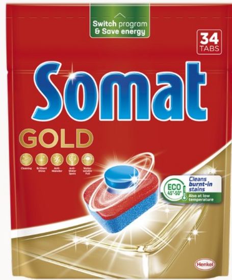 Picture of SOMAT Gold tabletes trauku mazgājamai mašīnai,34gb