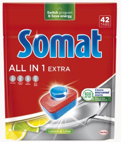 Picture of SOMAT All in 1 Extra tabletes trauku mazgājamai mašīnai,42gb