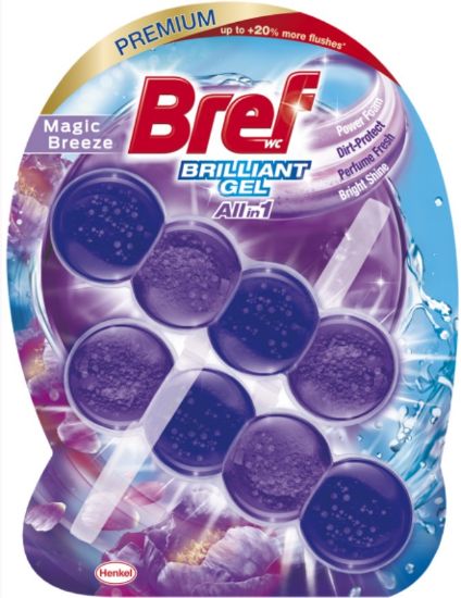 Picture of BREF brilliant gel Magic Breeze tualetes bloks, 2x42g