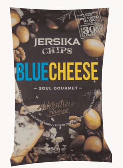 Picture of JERSIKA CHIPS čipsi ar zilā siera garšu, 90g