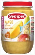 Attēls SEMPER biezenis ar mango un banāniem, no 5 mēnešiem, 190g