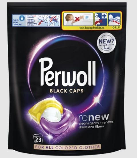 Picture of PERWOLL veļas mazgāšanas kapsulas Black, 23gb