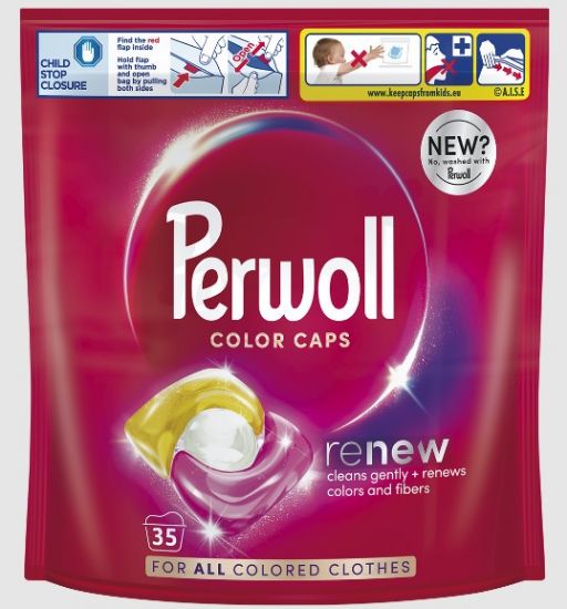 Picture of PERWOLL veļas mazgāšanas kapsulas Color, 35gb