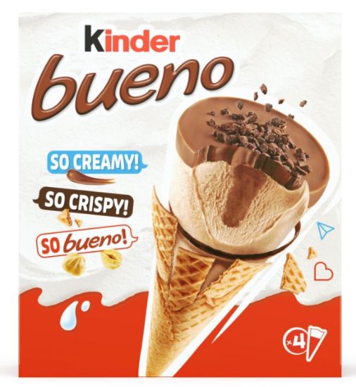 Picture of KINDER BUENO saldējuma konuss, 4x62g/360ml