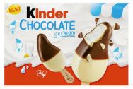 Attēls KINDER CHOCOLATE saldējums uz kociņa, 4x38g/220ml