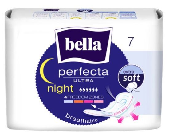 Picture of BELLA Perfecta Ultra Night extra soft higiēnas paketes, 7gb